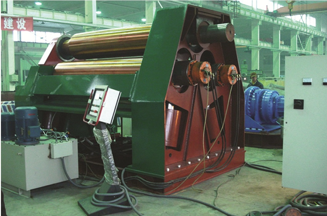 Máquina de laminação de chapas de espessura mecânica de 3 rolos