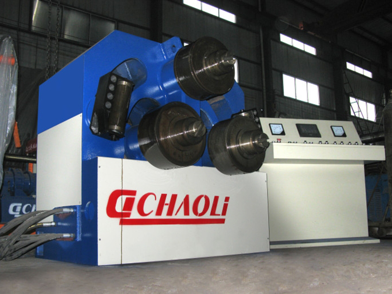 Máquina de dobra de seção hidráulica automática de 3 rolos