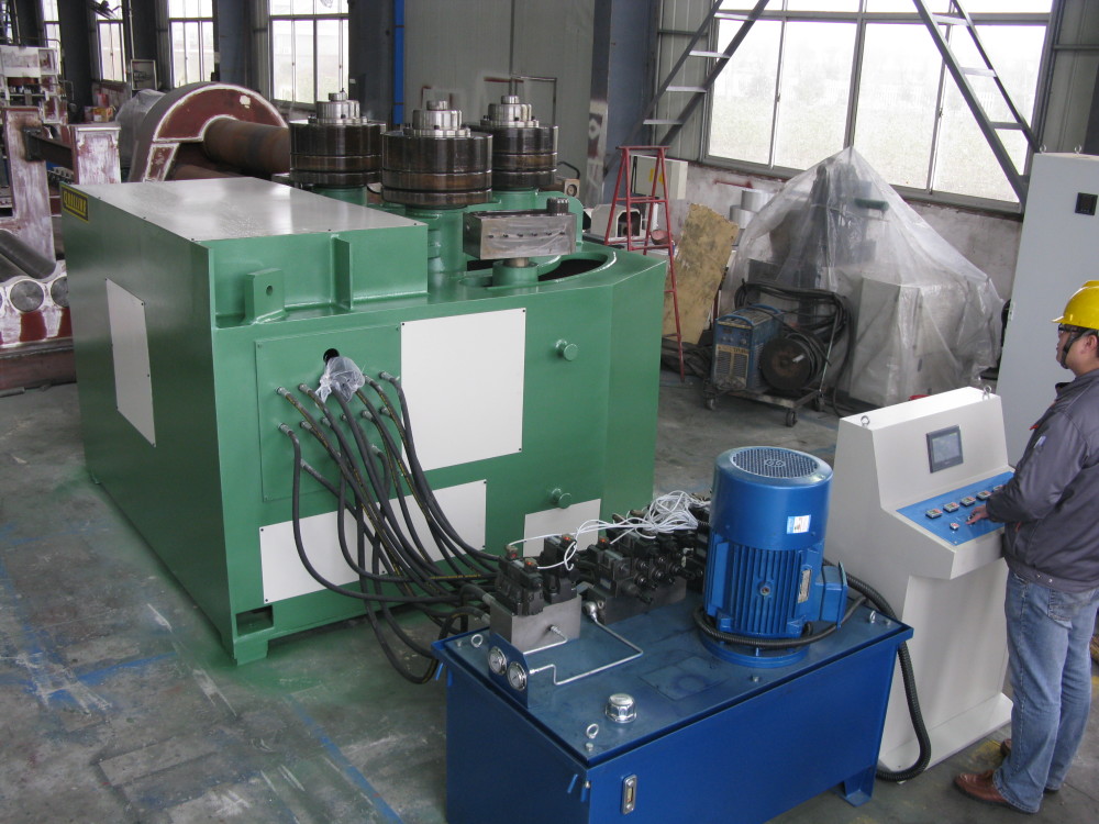 Máquina de laminação manual de perfil de alumínio com três rolos